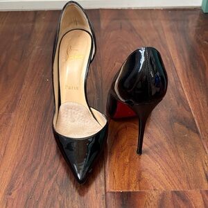 Christian Louboutin Glossy Black Stiletto Heels